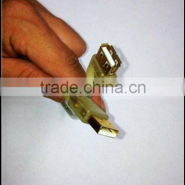 high quality 1ft gold plated AM to AF usb2.0 cable extension cord