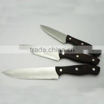 High Quality Wooden Handle Kitchen Knives Set