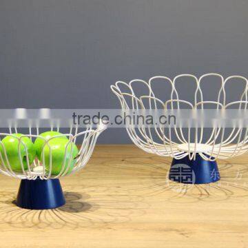 Metal fruit tray basket/beautiful fruits tray/modern metal fruit tray