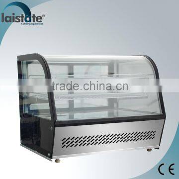 Curve Glass Counter Top Cooling Cabinet