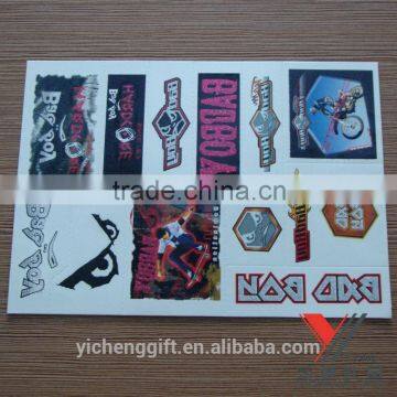 Popular Customized Water Transfer Newest Tattoo Sticker