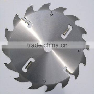 Industrial 75Cr1 Timber cutting TCT saw blade with rakers