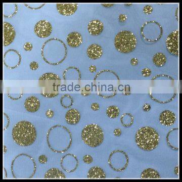 Tulle Organza Fabric Glitter Spray for Wedding Dress photo-3