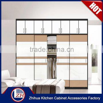 Double color wardrobe design furniture bedroom laminate wardrobe designs