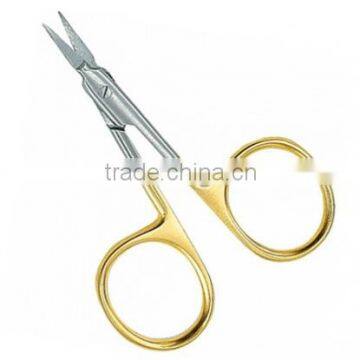 Fishing Scissors Half Gold Coated Made of Stainless Steel