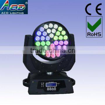 china cheap stage effect rgbw zoom 36x10w 4in1 led moving head wash light