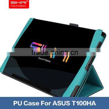 Luxury Anti scratch Smart Perfect Fit Eco-Friendly PU Leather Protective Back Shell For Asus T100HA Tablet Cover Shell