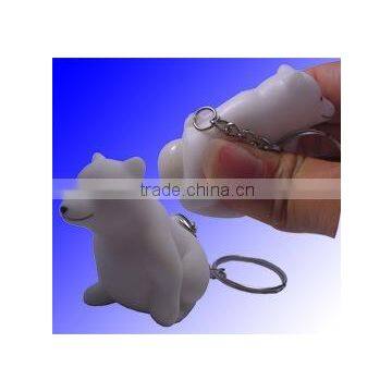 6cm Squeeze Polar bear keychains