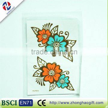 New arrived wholesale fancy decorative craft custom made elegant popular flower hair sticker