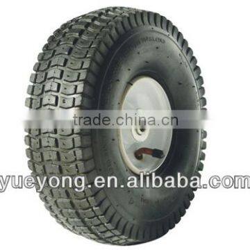 10 inch pneumatic rubber wheel for trolley/steel rim wheel/ air rubber tire