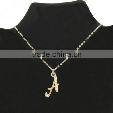 2016 Unique Letter A Charms Necklace, Name Necklace For Promotional Gift