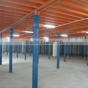 Warehouse storage mezzanine shelving