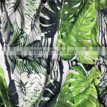 chiffon satin printed fabric for women dress