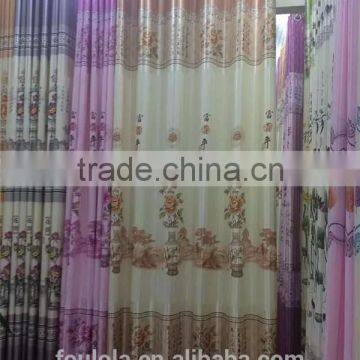 2.80-3.20m Width Home Designs Print Fabrics Blackout Curtains photo-3