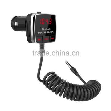 Bluetooth Handsfree 4.0 FM Transmitter Car Kit MP3 Music Player USB Charger For Smartphone