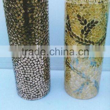 Mosaic Flower Vases, glass vase