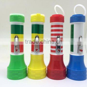 tiger head plastic led flashlight torch world export-ftp9910