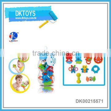 RATTLE FOR BABYS 9 PCS IN THE BLUE BOTTLED