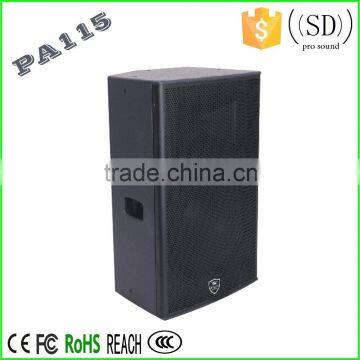 15 inch speaker sound box for disco sound system pro audio speaker PA115