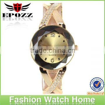 New ladies waterproof stainless steel fashion watch with rhinestones