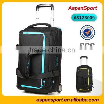 2016 new arrival trolley school bag trolley bag sizes with 20 and 22 inch