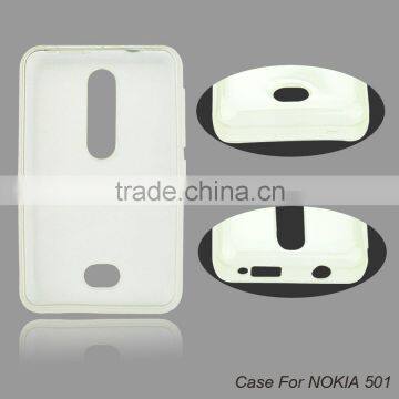 Best selling gel tpu case for nokia asha 501