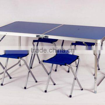 Foldable Aluminium table and chairs for camping sets