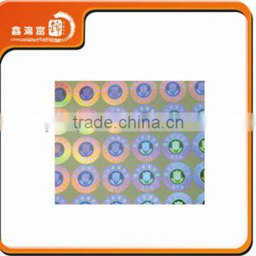 High quality new custom nuclear track anti-counterfeiting sticker