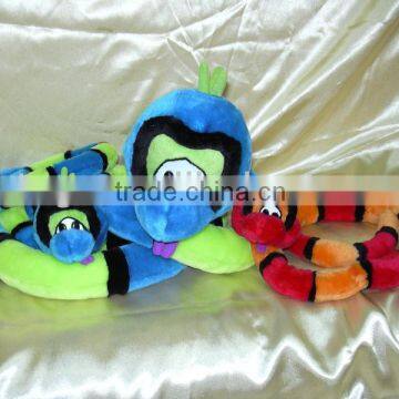 Plush colorful snake