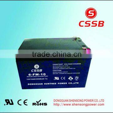 12V10AH UPS sealed valve regulated lead acid battery