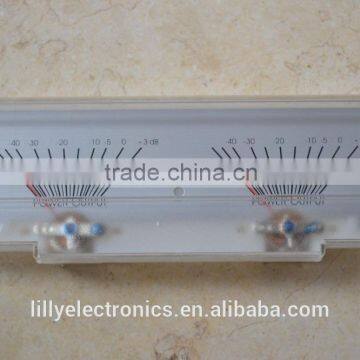 Panel 2 VU Meter 500uA 650 ohm 156x52.5mm No Lamp SD-317