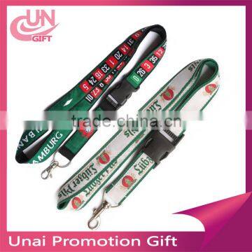 High quality low price custom size jacquard/woven polyester lanyards