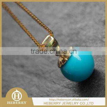 new fashion crystal pendant point in American blue turquoise high quality