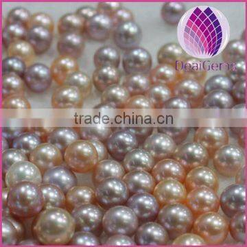 Natural AAAA Half-drilled 6.5-7mm Round Freshwater Loose Pearls