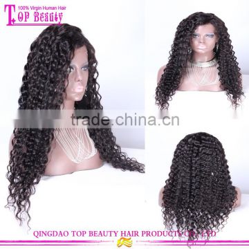 Wholesale 6A grade cheap silk top full lace wigs for black women 100% virgin brazilian kinky curly silk base full lace wigs