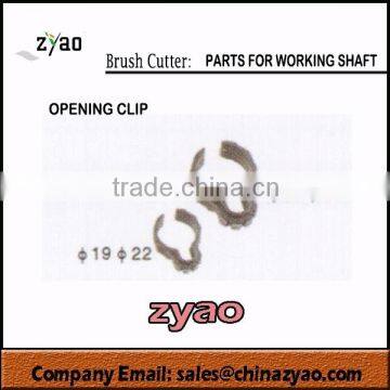 parts for working shaft of brush cutter, D19,D22,D26,D28 open mouth clip for grass trimmer