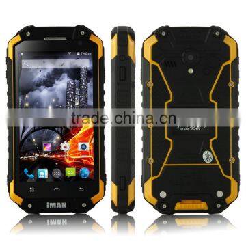 iMAN i6 Walkie Talkie Smartphone IP68 Android 4.4 MTK6592 4.7 Inch 2GB 32GB NFC Yellow