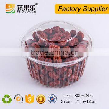 Plastic Material and Bowl Type food packaging plastic clamshell