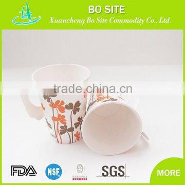 High Quality Comfortable Adjustable 8oz paper cup with handle