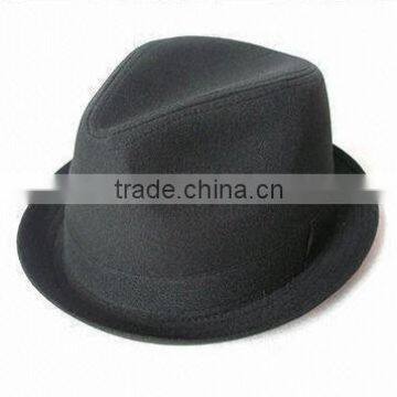 100% wool felt mens custom fedoras hat manufacturer