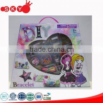 Hot sale 2016 Best gift plastic fashion DIY jewerly set cute bracelets for girls princess crown
