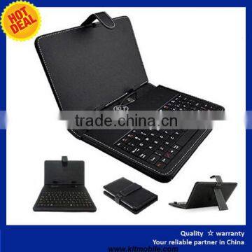 7 inch keyboard case with mini usb/v8 connector black