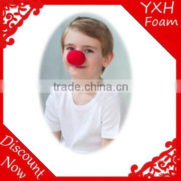 joke gift eco-friendly funny jokes toys red comfortable sponge clown nose for Halloween Masquerade Ball