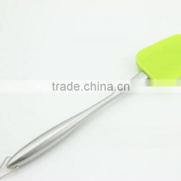 food safe stainless steel handle silicone spatula