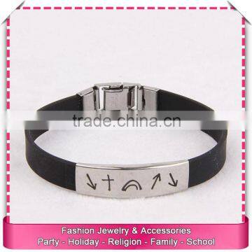 Best quality mens steel bracelets, brand name magnet clasp bracelet wholesale