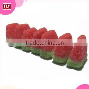 Watermelon slice shaped fruit gummy candy with vitamin C