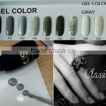 UV Gel polish gray nail color