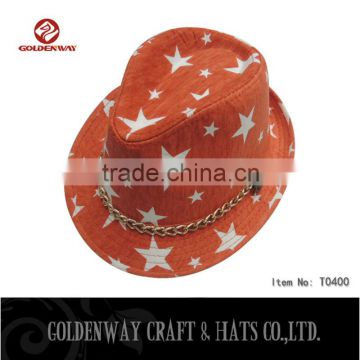 Cute kids designer hats with star printing wholesale warm winter funny