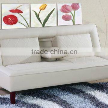 promotional PU Folding sofa bed with tea table