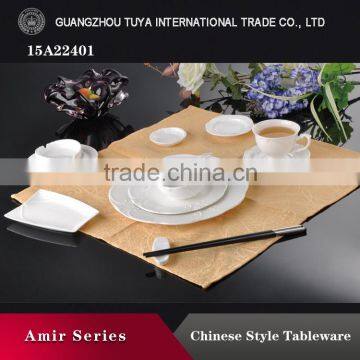 Flower stripe decoration ceramic dinnerware